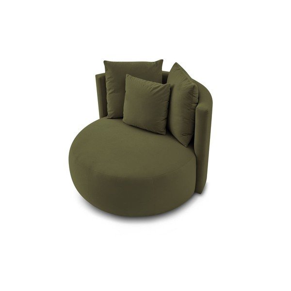 Zelené sametové křeslo Cesar – Bobochic Paris-image-4