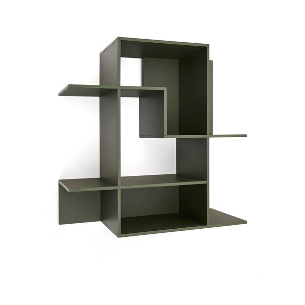 Zelený modulární policový systém 80x80x25 cm Ina – Kave Home