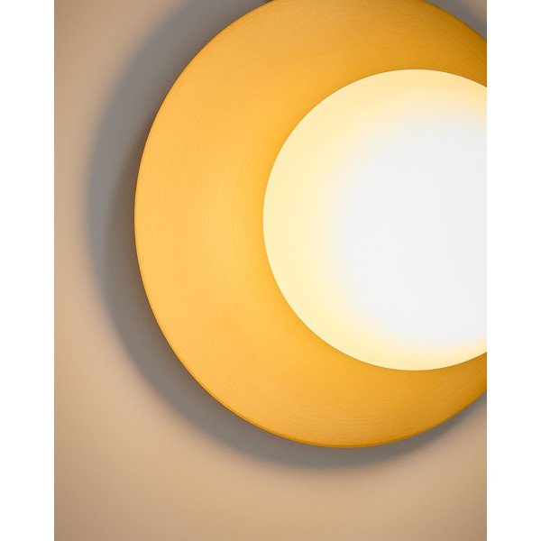 Bílé/ve zlaté barvě nástěnné svítidlo ø 25 cm Brisia – Kave Home-image-2