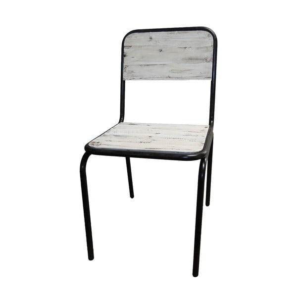 Bílá jídelní židle z jedlového dřeva Industrial – Antic Line