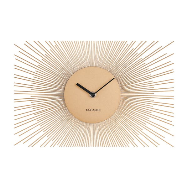 Nástěnné hodiny ve zlaté barvě Karlsson Peony Large, ø 60 cm-image-3