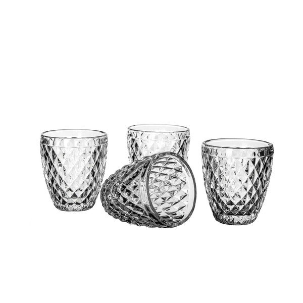 Sada 4 sklenic Unimasa Diamond, 300 ml