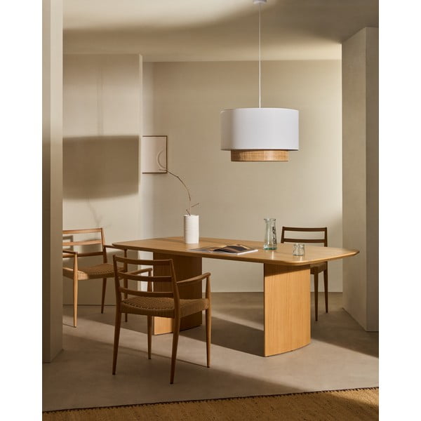 Jídelní židle z dubového dřeva v přírodní barvě Fondes – Kave Home-image-1