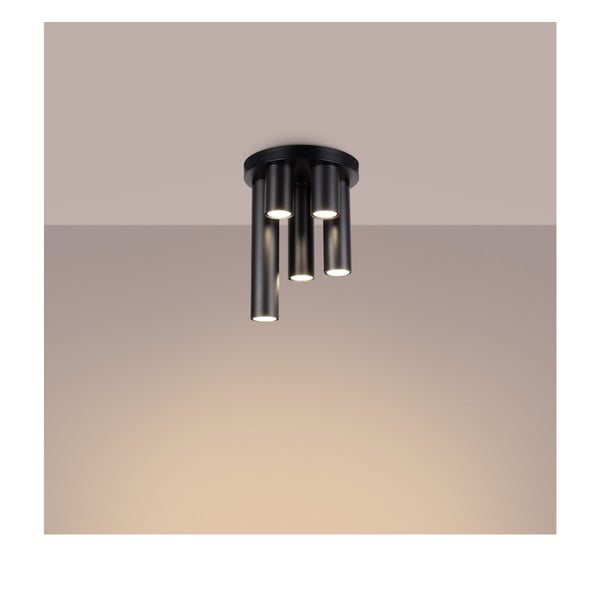 Černé stropní svítidlo Castro – Sollux-image-1