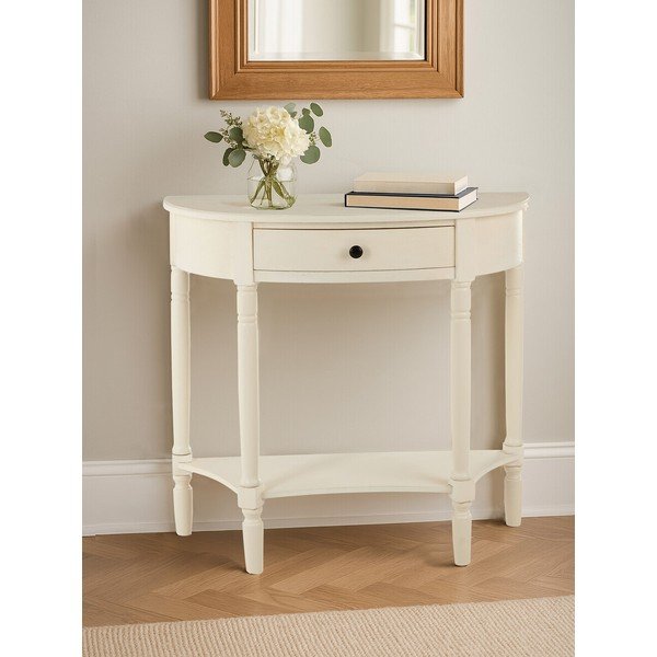 Bílý konzolový stolek z borovicového dřeva 33x81 cm Heritage – Premier Housewares-image-2