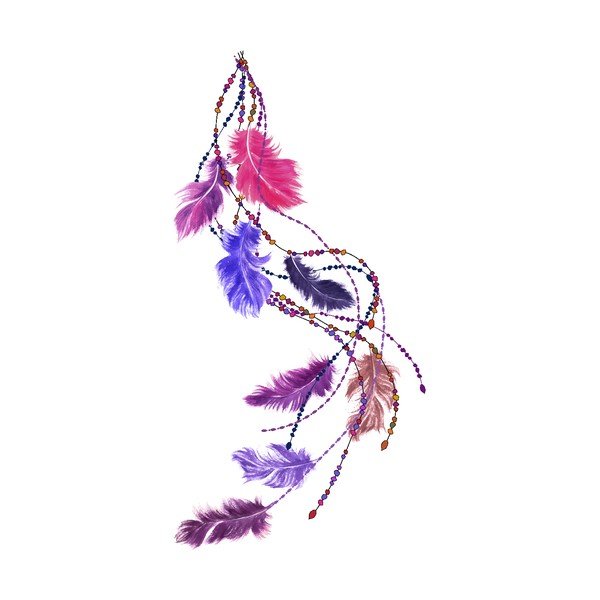 Samolepka Ambiance Boho Feathers-image-3