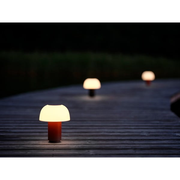 Oranžová hliníková LED stmívatelná stolní lampa (výška 22 cm) Harvest – Zone-image-1