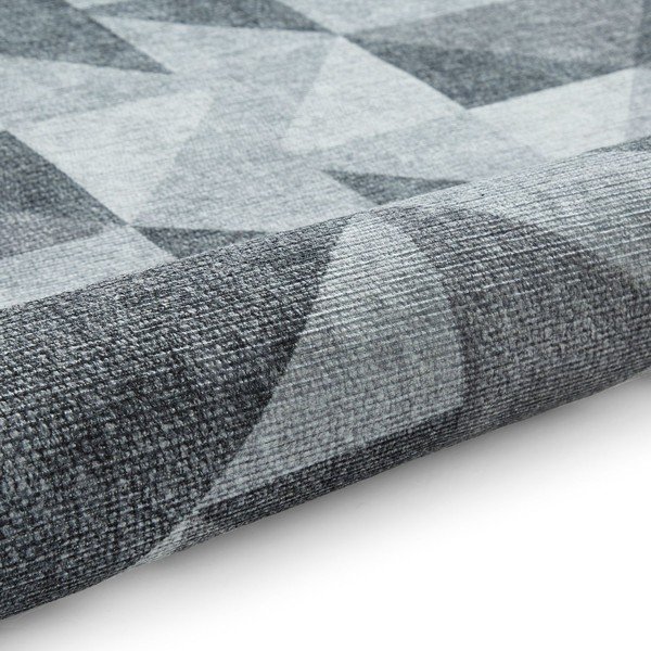 Šedý pratelný běhoun 76x230 cm Coral Grey – Think Rugs-image-3