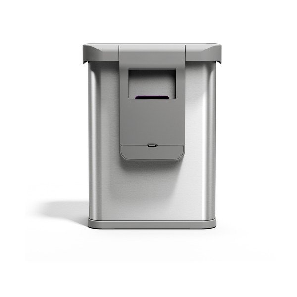 Bezdotykový ocelový odpadkový koš ve stříbrné barvě 58 l Sensor – simplehuman-image-2