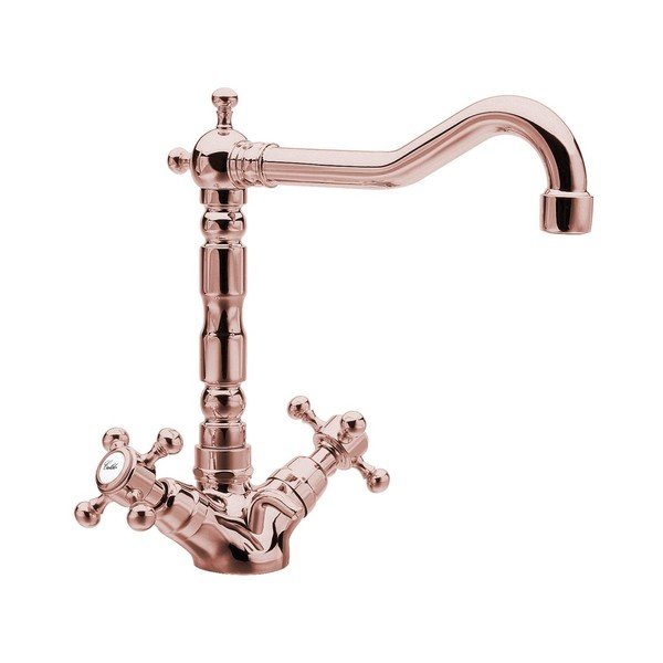 Růžová stojánková umyvadlová baterie Antea – Sapho