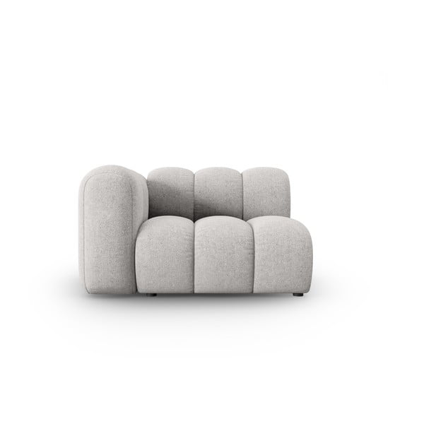 Světle šedý modul pohovky (levý roh) Lupine – Micadoni Home