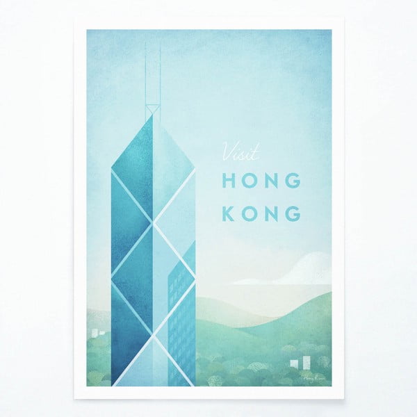 Plakát Travelposter Hong Kong, 30 x 40 cm