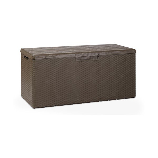 Tmavě hnědý zahradní úložný box Portofino – Toomax