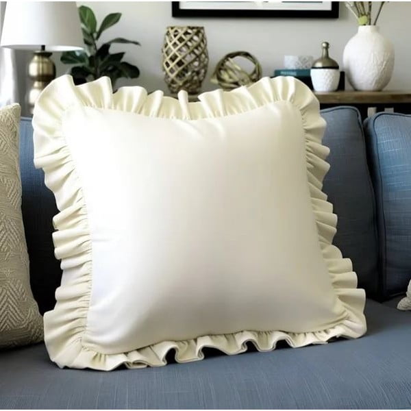 Povlak na polštář s příměsí bavlny 40x40 cm Ruffled – Mila Home-image-3