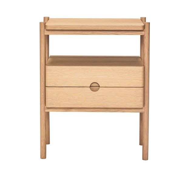 Noční stolek v dekoru dubu v přírodní barvě Appeal – Hübsch