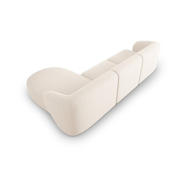 Krémová rohová pohovka, pravý roh Shane – Micadoni Home-image-4