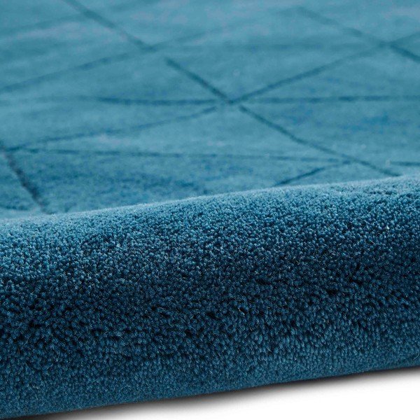 Modrý vlněný koberec Think Rugs Kasbah, 120 x 170 cm-image-1