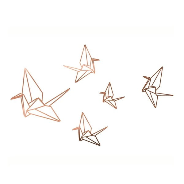 Samolepka na zeď Really Nice Things Origami, 60 x 40 cm