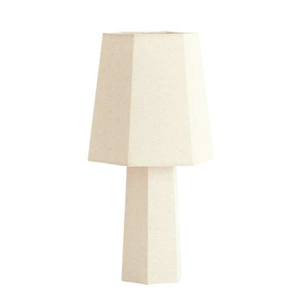 Krémová stolní lampa s textilním stínidlem (výška 50 cm) Musabo – Light & Living