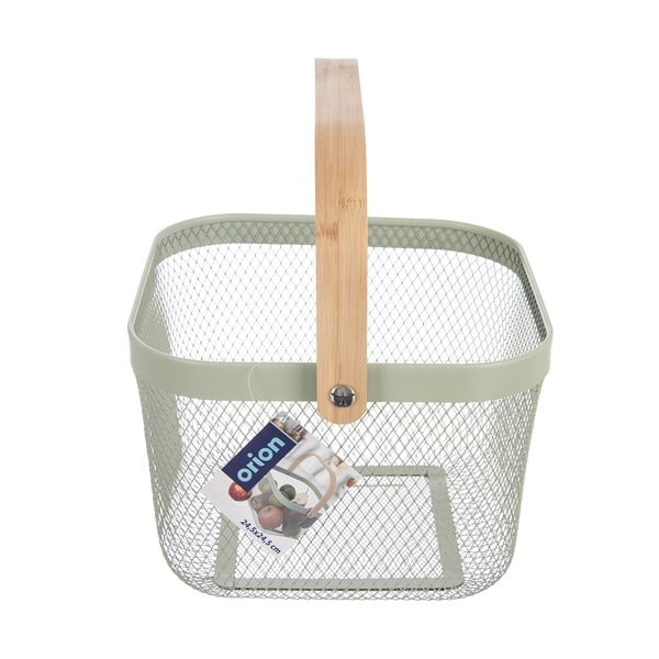 Drátěný kovový košík 24,5x24,5x30 cm Greenish – Orion-image-3