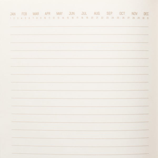 Nedatovaný diář 192 stránek formát A5 Bright Terra Cotta – DesignWorks Ink-image-1