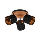 Bodové svítidlo v černo-přírodní barvě ø 12 cm Tommy – Reality