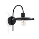 Černé nástěnné svítidlo ø 27 cm Nuvira – Kave Home