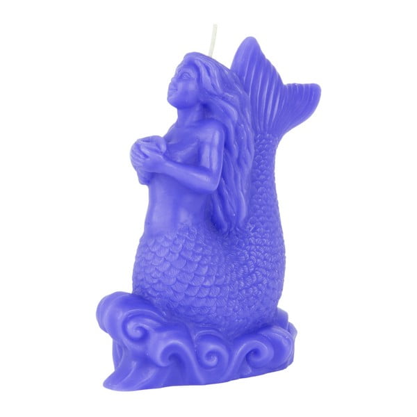 Modrá svíčka Fisura Vela Sirena Azul, doba hoření 30 hodin