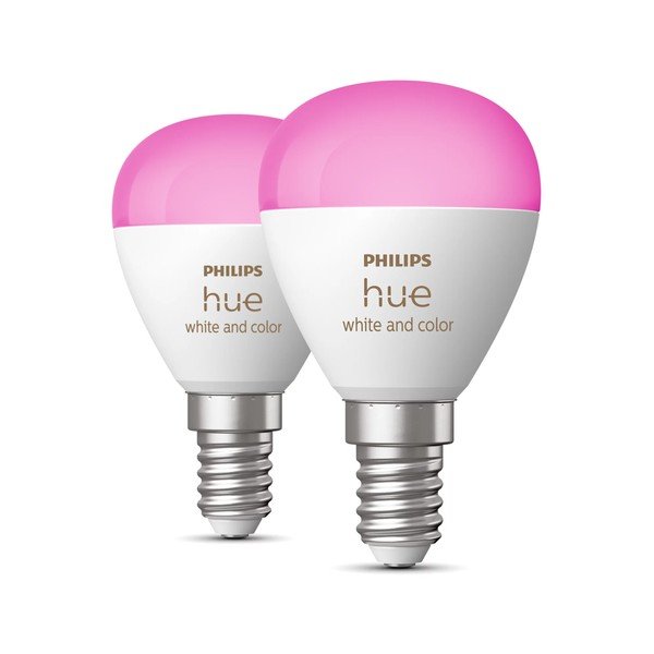 Smart žárovky v sadě 2 ks E14, 5 W White and color ambiance – Philips Hue-image-1