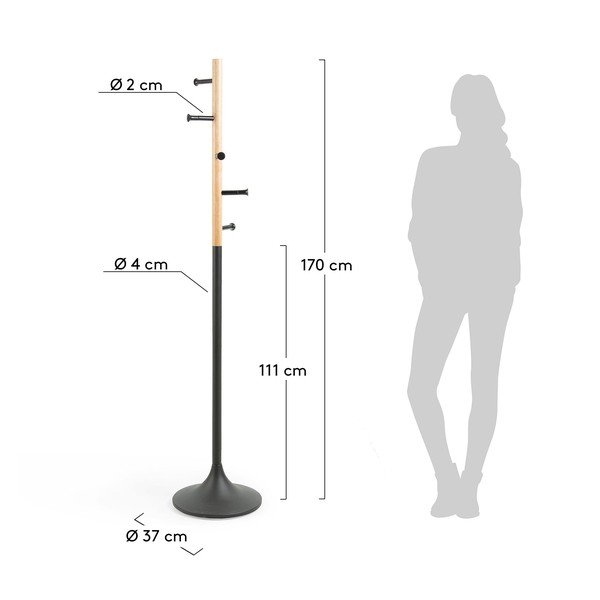 Černý věšák Kave Home Berry-image-3