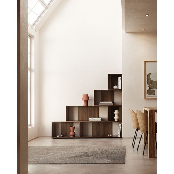 Modulární policový systém v dekoru ořechu v přírodní barvě 6 ks 101x152 cm Litto – Kave Home-image-1