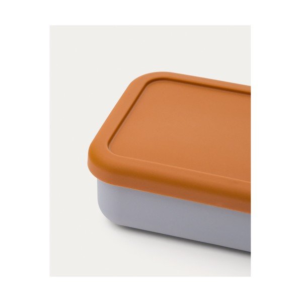 Modrý/oranžový silikonový dětský svačinový box Lili – Kave Home-image-4