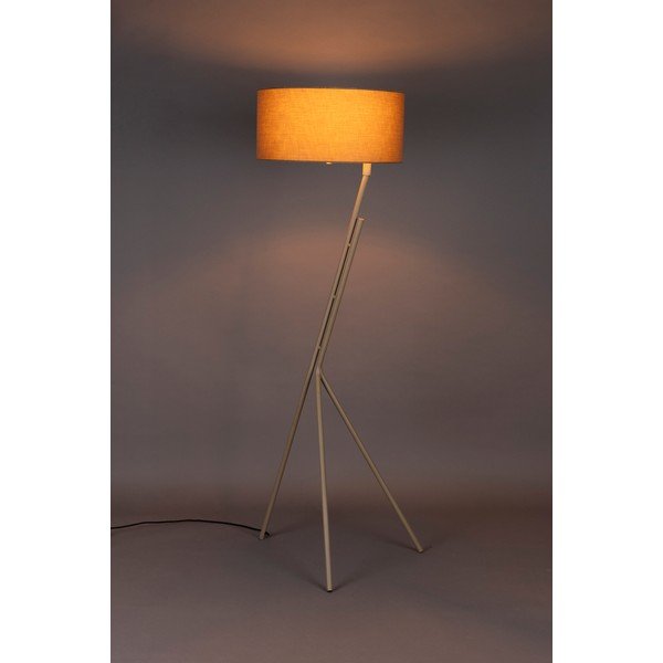 Světle hnědá stojací lampa s textilním stínidlem (výška 150 cm) Murphy – Dutchbone-image-1