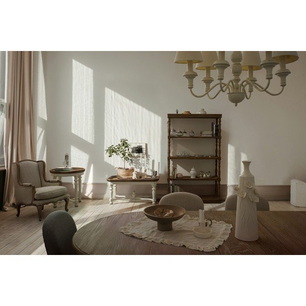 Béžové lněné křeslo Catherine – Bizzotto-image-1