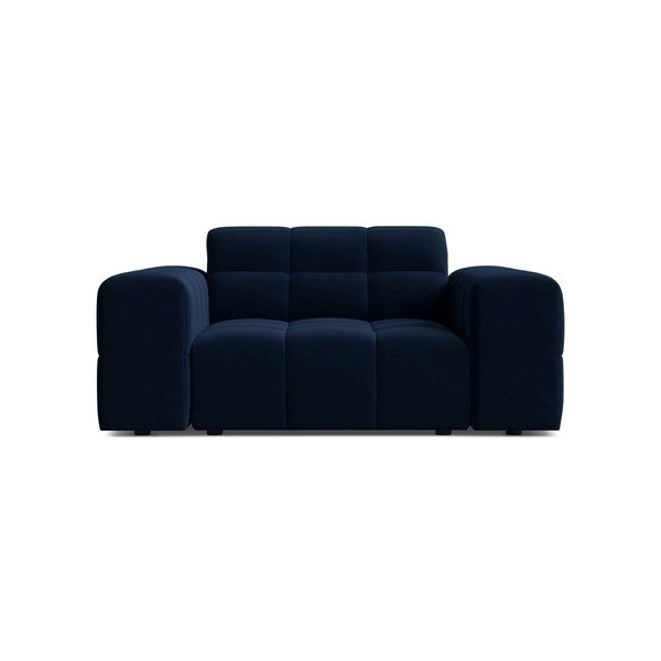Tmavě modré sametové křeslo Chicago – Cosmopolitan Design