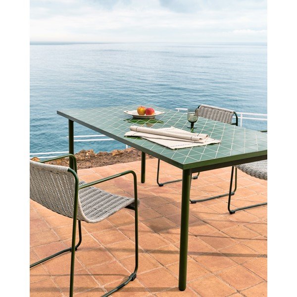 Ocelový zahradní jídelní stůl 91x182 cm Maurina – Kave Home-image-3