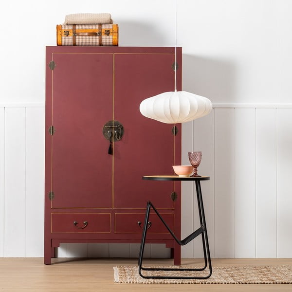 Vínová šatní skříň 100x160 cm Oriente – Ixia-image-3