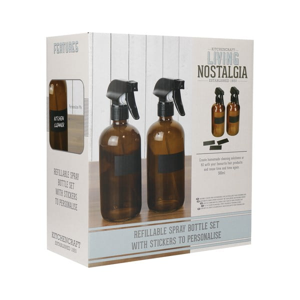 Lahve na čisticí prostředky v sadě 2 ks Living Nostalgia – Kitchen Craft-image-2