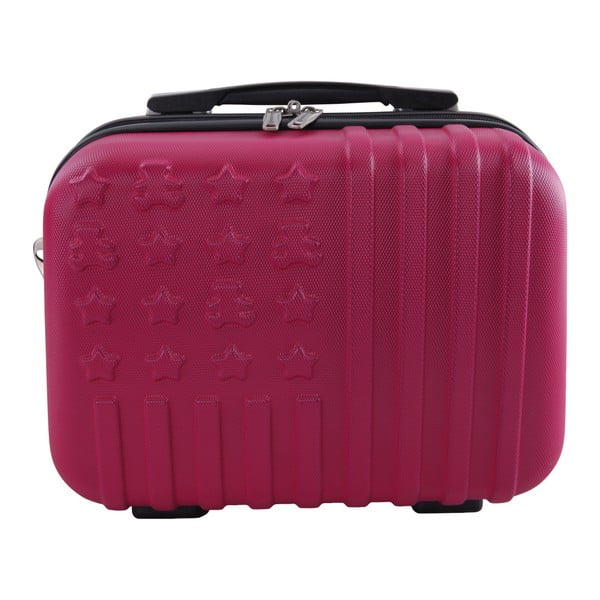 Tmavě růžový příruční kufr LULU CASTAGNETTE Siam, 17 l