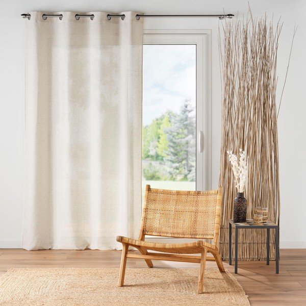 Krémový závěs 140x240 cm Pauline – douceur d'intérieur-image-1