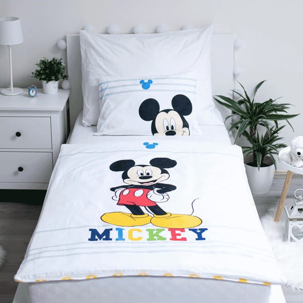 Bavlněné dětské povlečení do postýlky 100x135 cm Mickey – Jerry Fabrics-image-1