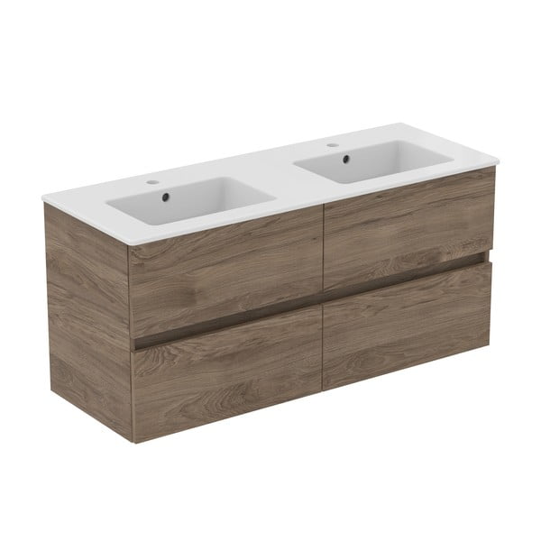 Závěsná skříňka pod umyvadlo v dekoru ořechu v přírodní barvě 120x55 cm Eurovit+ – Ideal Standard-image-3