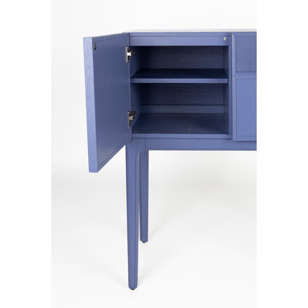 Modrá komoda v dekoru dubu 80x100x45 cm June – Zuiver-image-3