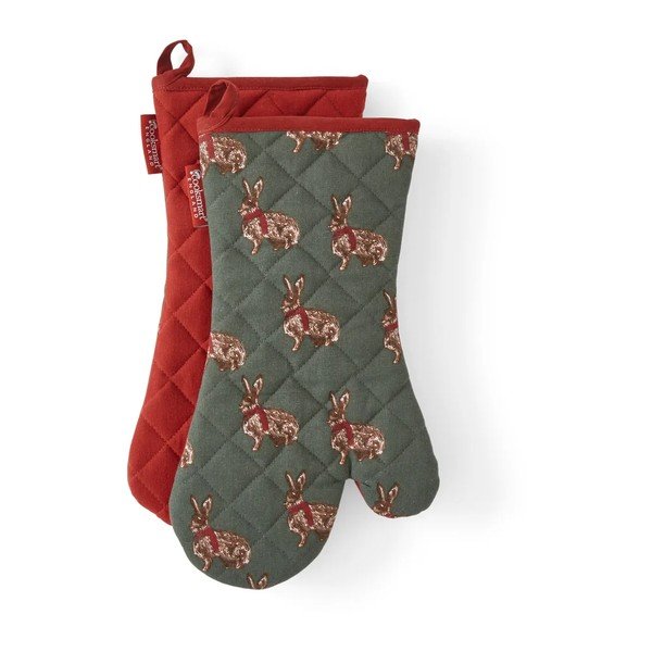 Bavlněné kuchyňské rukavice v sadě 2 ks Heritage Hare – Cooksmart ®-image-1