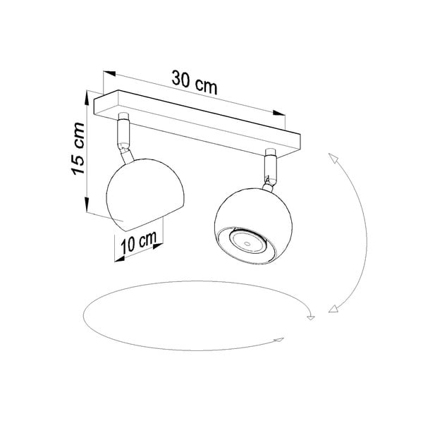 Bílé stropní svítidlo Sollux Ollo-image-2
