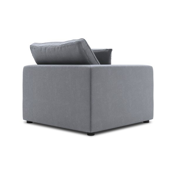 Šedá rohová část modulární manšestrové pohovky Windsor & Co Sofas Galaxy, levý roh-image-3