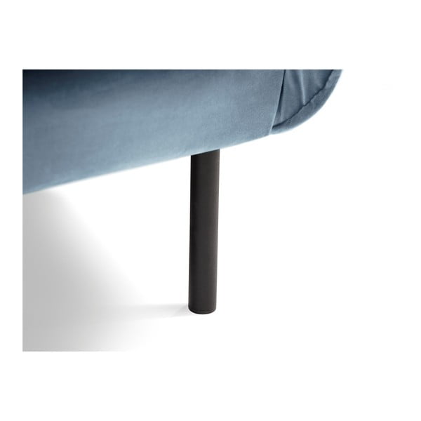 Světlé modré sametové křeslo Cosmopolitan Design Vienna-image-4