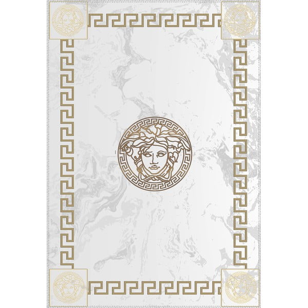 Šedý koberec Vitaus Logo, 160 x 230 cm