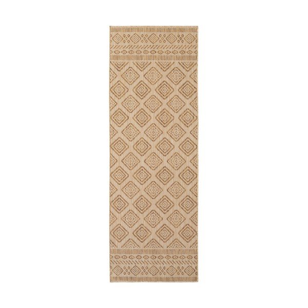 Béžový vnitřní a venkovní běhoun 80x250 cm Mira 1452 – Ayyildiz Carpets