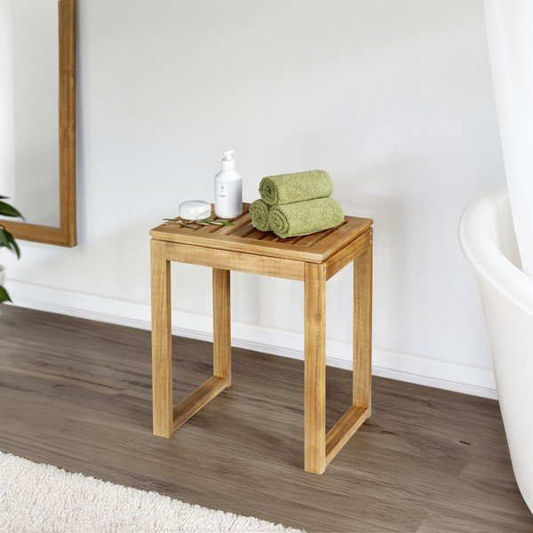 Stolička z masivu akácie v přírodní barvě Fondi – Wenko-image-1